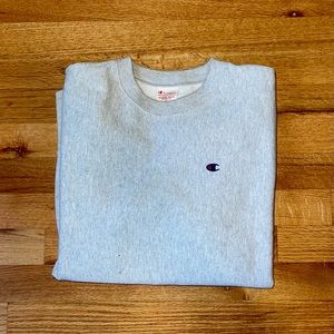 Vintage Champion Hoody Heather Grey Size Medium (fits like small)